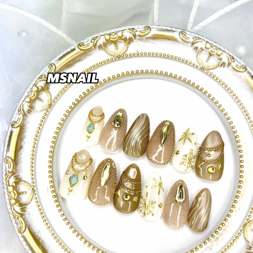 非公式 恋と深空 レイ 伝説思念モチーフ ネイルチップ