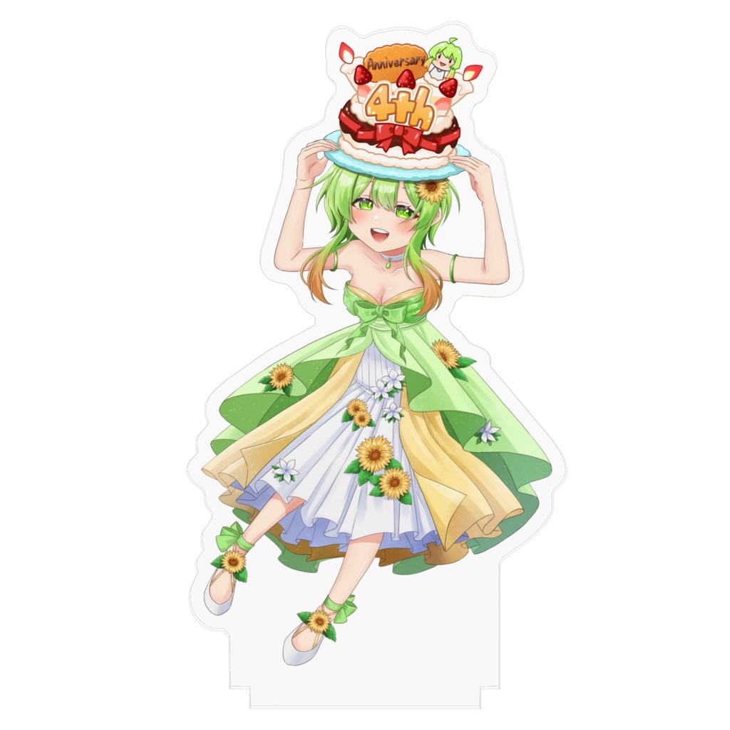 〖4周年記念〗ケーキハットでお祝い♡アクリルスタンド
