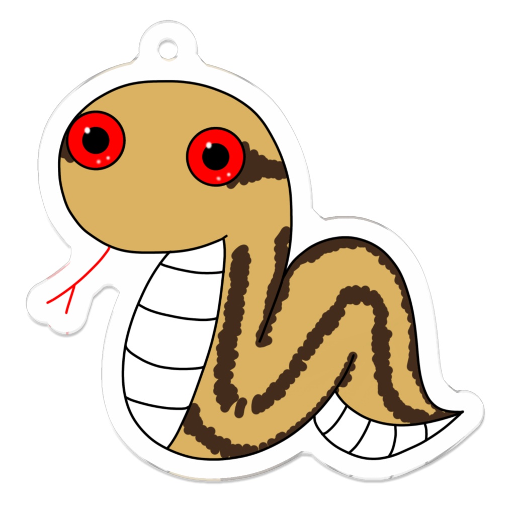 シマヘビ　アクリルキーホルダー