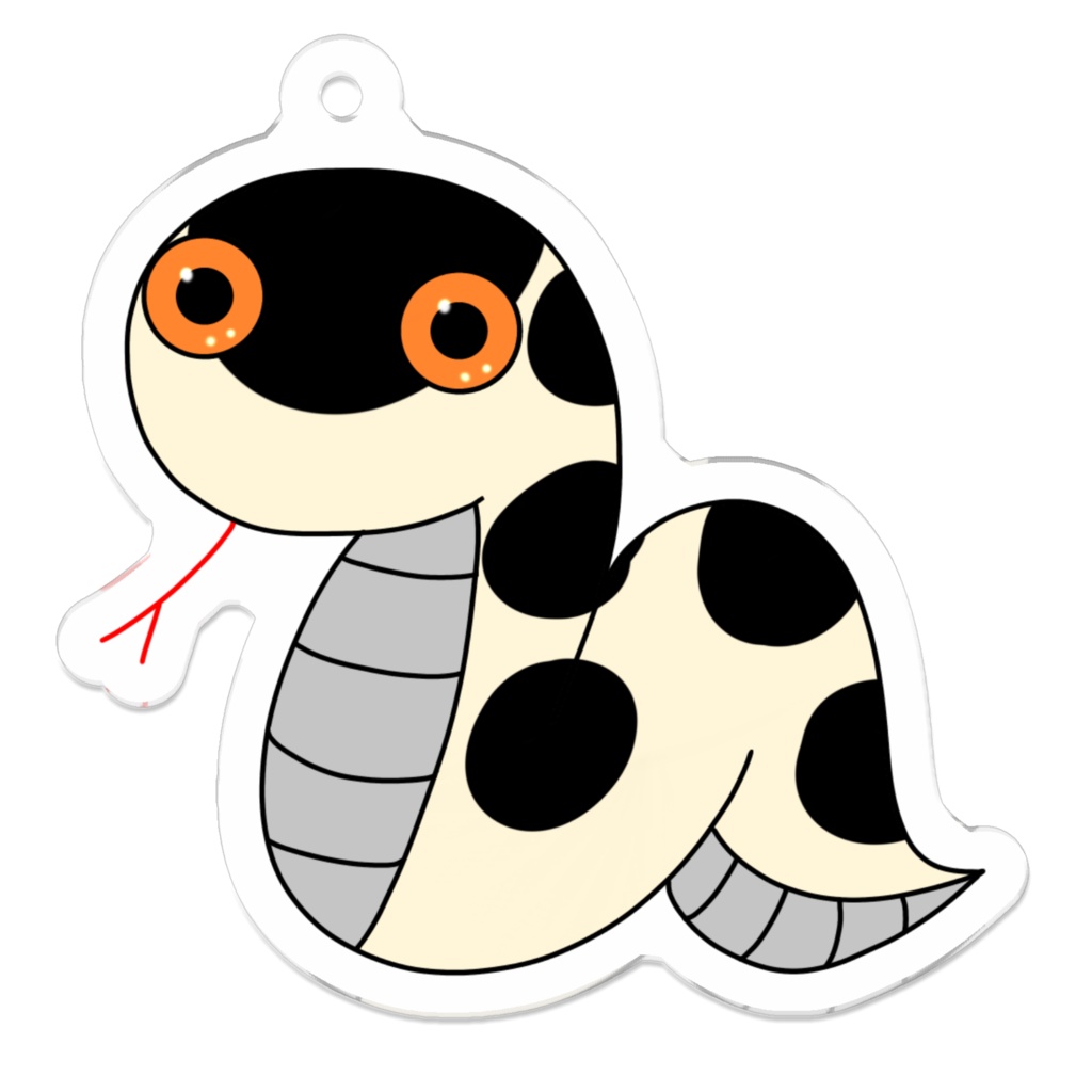 シロマダラ　アクリルキーホルダー