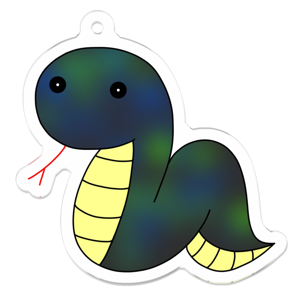 タカチホヘビ　アクリルキーホルダー