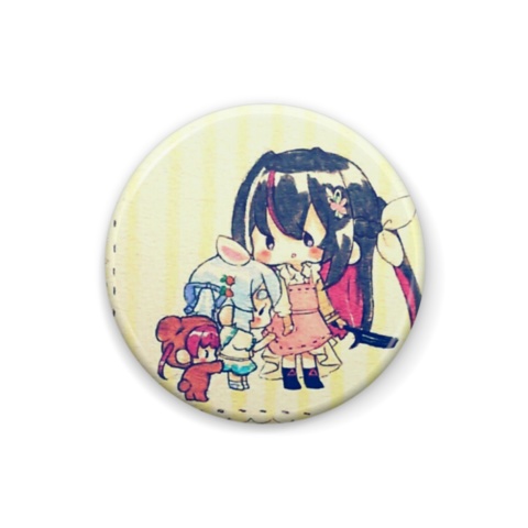 ぺこあずクマリン缶バッジ