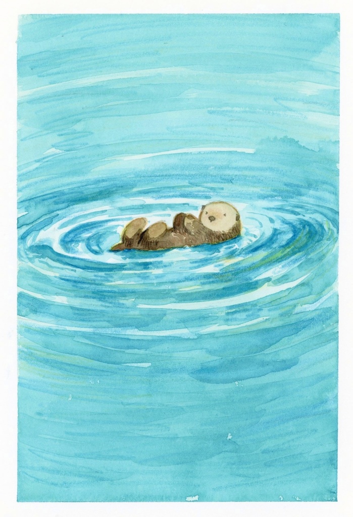 水彩　原画　ドローイング　