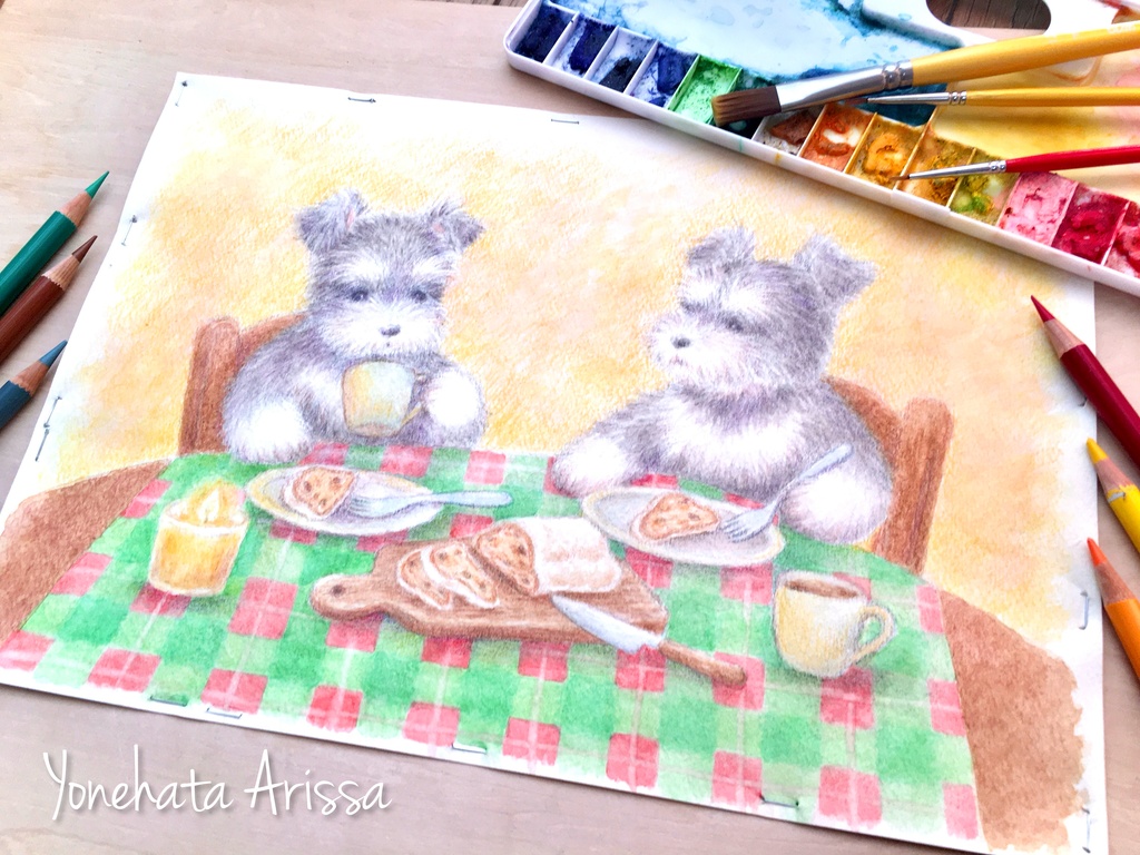 原画作品「シュナウザーとシュトーレン」