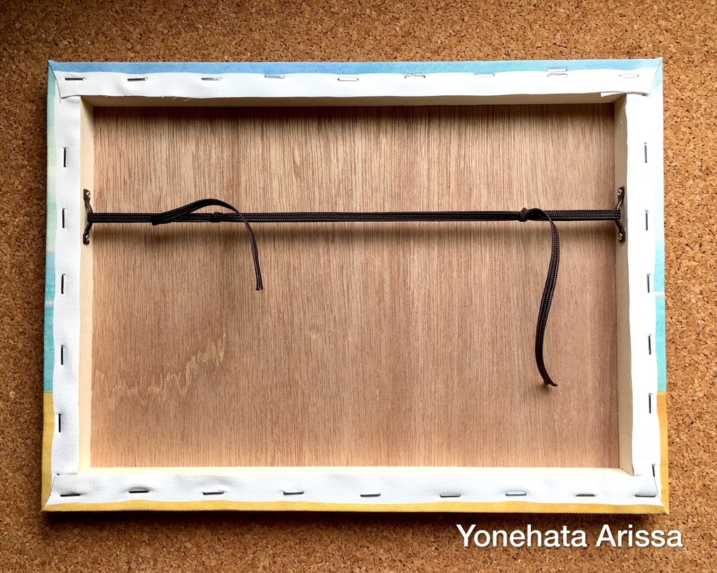 複製画「シーサイド・サイクリング・シーズー」キャンバスF4サイズ