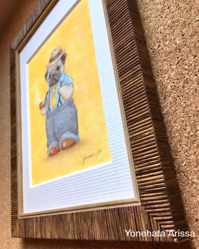 原画作品「ダンディなパグ」