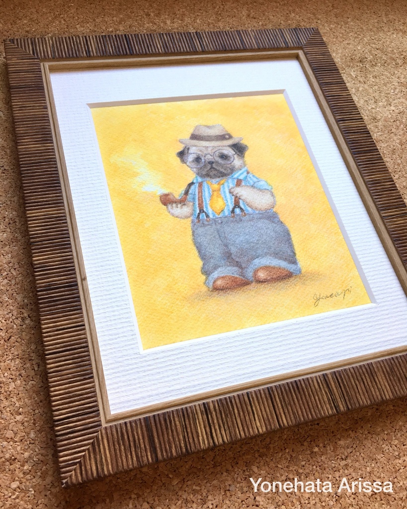 原画作品「ダンディなパグ」