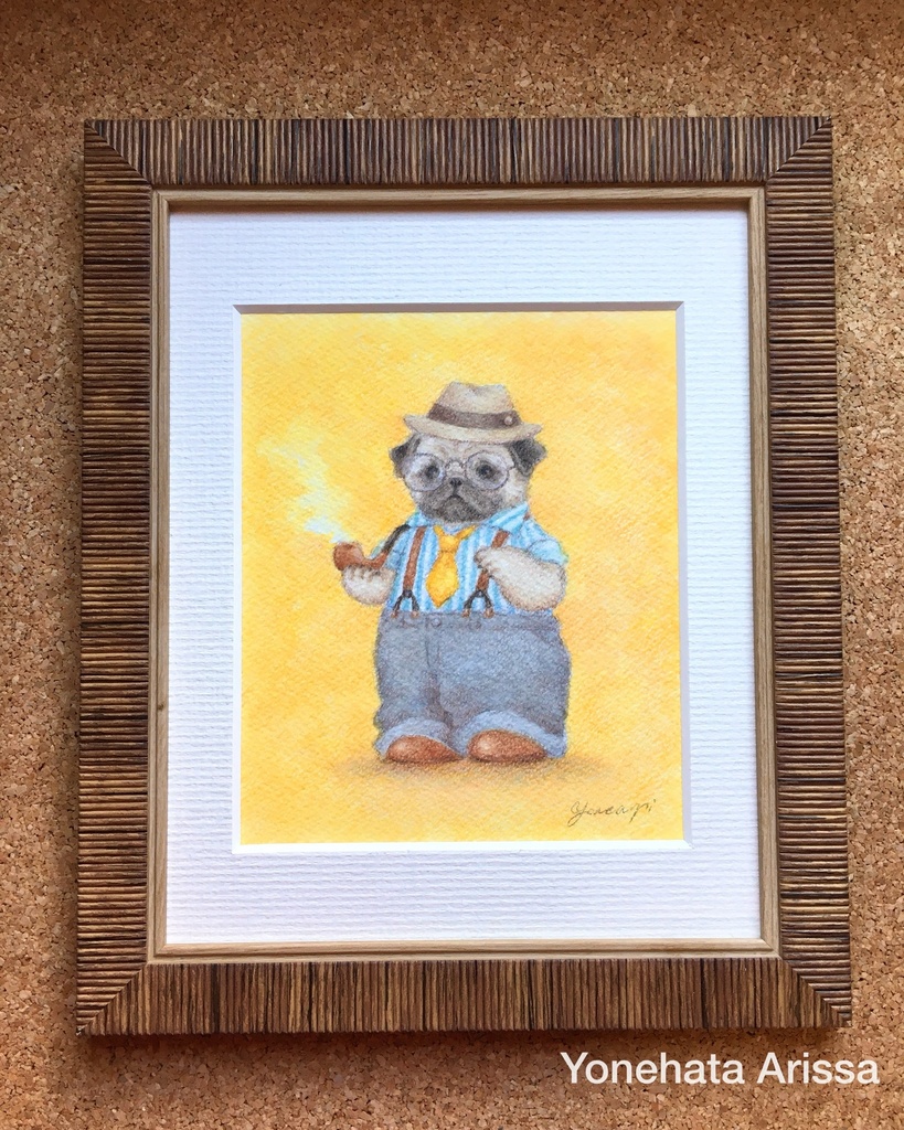 原画作品「ダンディなパグ」