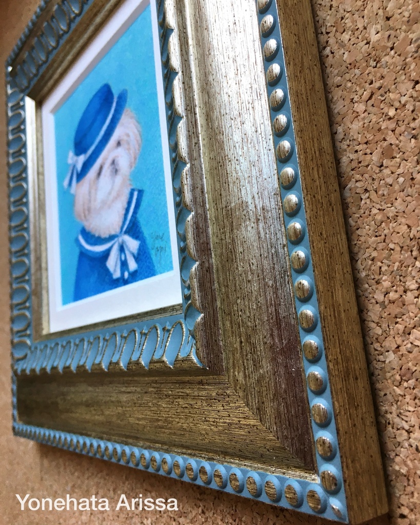 原画作品「マリンセーラーのホワイトペキニーズ」