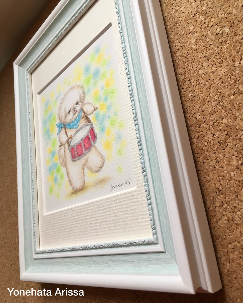 原画作品「ペキニーズと太鼓」