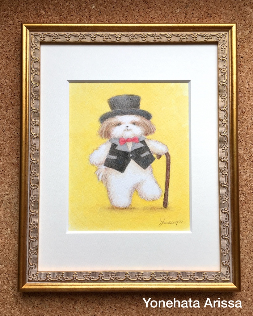 原画作品「シルクハットのシーズー」