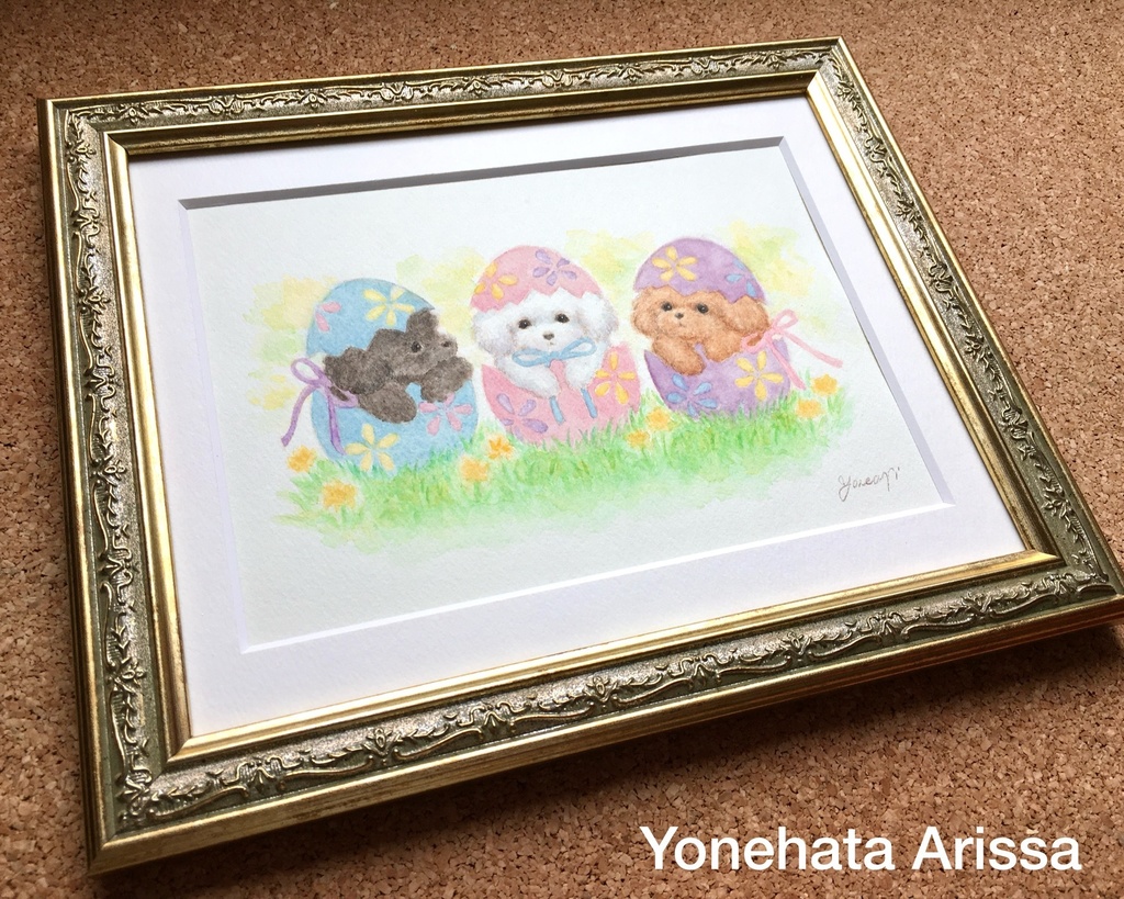 原画作品「イースター・トイプードル」