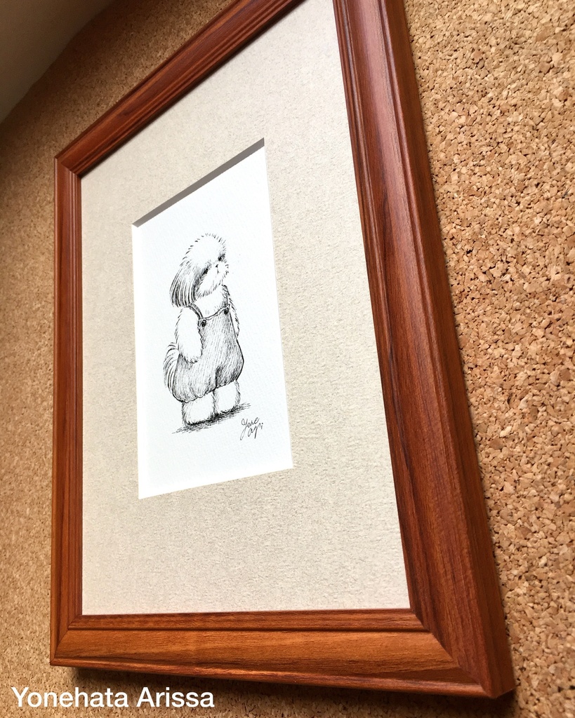 原画作品「かぼちゃパンツのサロペットシーズー」