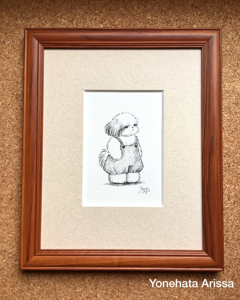 原画作品「かぼちゃパンツのサロペットシーズー」