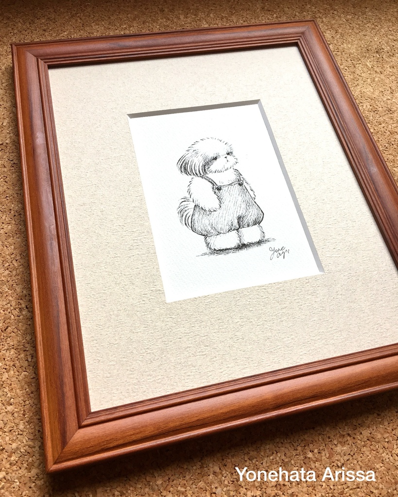 原画作品「かぼちゃパンツのサロペットシーズー」