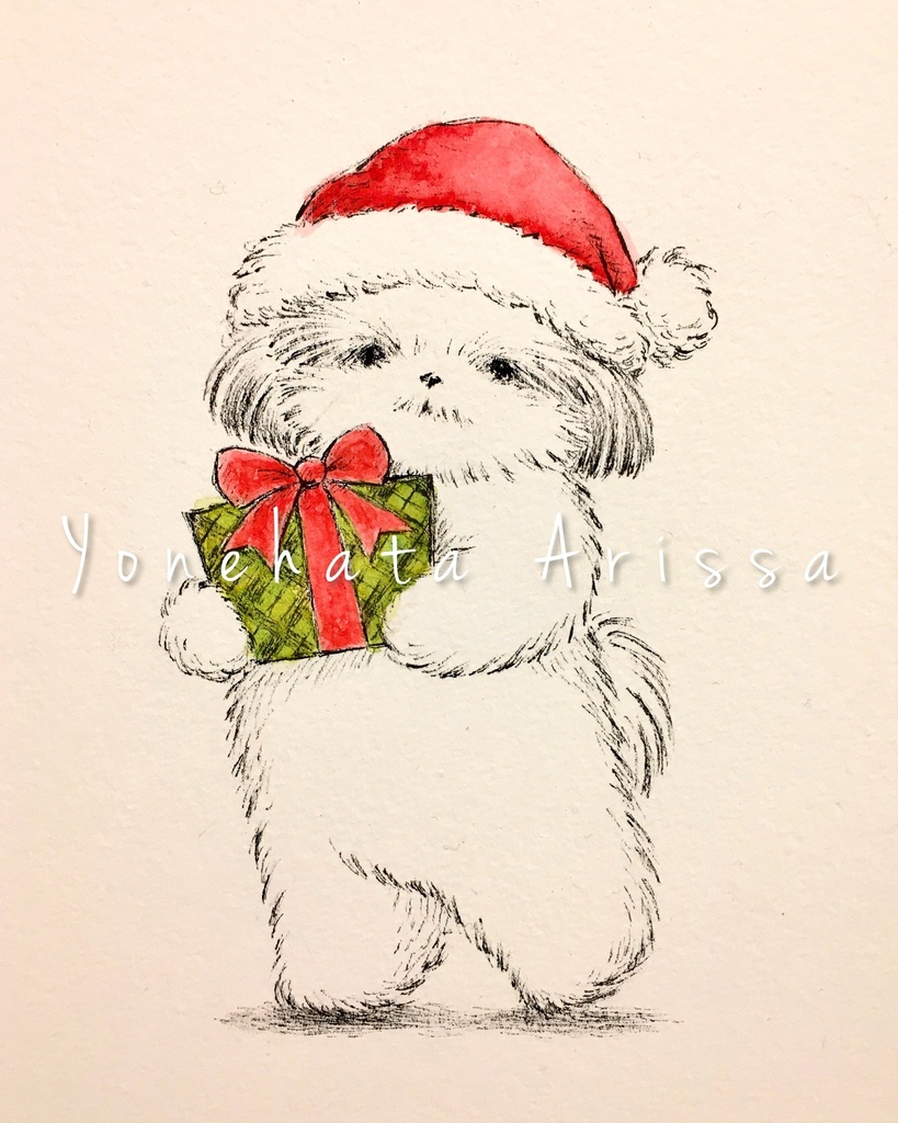 原画作品「プレゼントとシーズー」