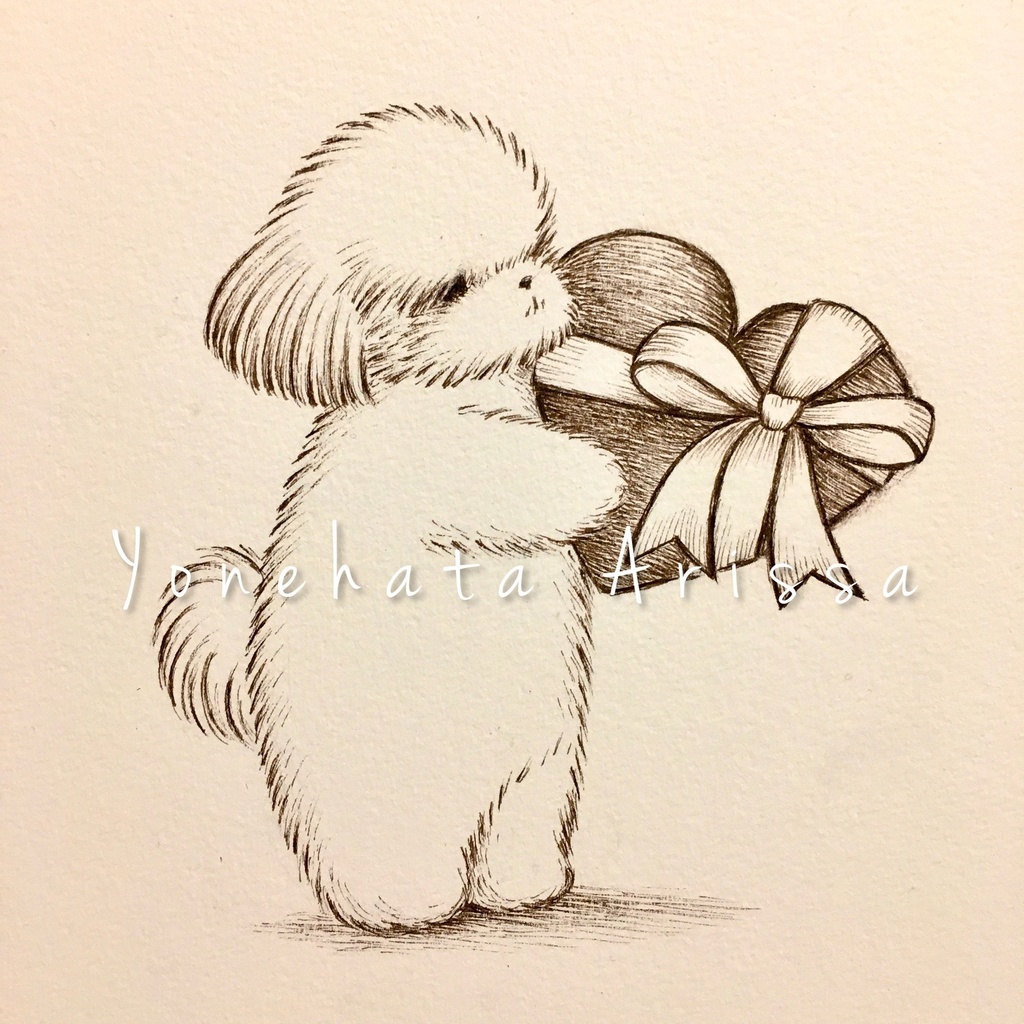 原画作品「ハートとシーズー」