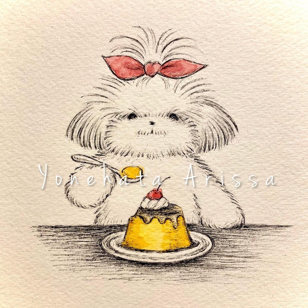 原画作品「シーズーとプリン」