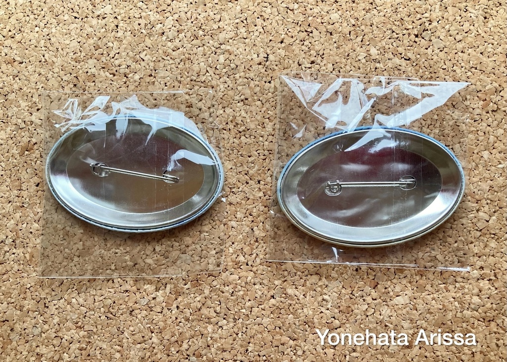 楕円型缶バッジ「海のシーズー」シリーズ