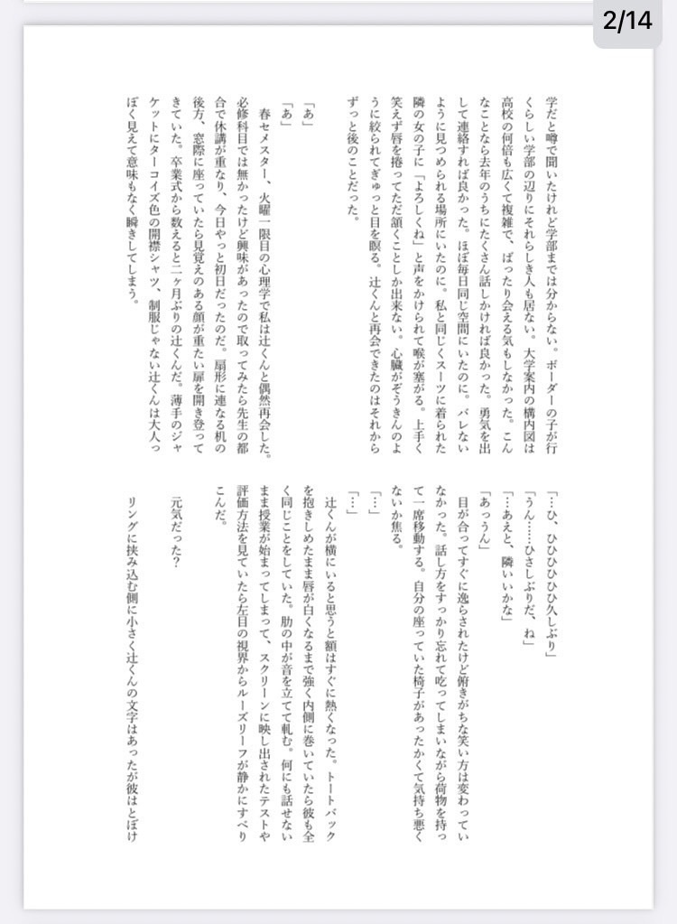 すきなひと ~Ninomiya squad Edition~【イラスト・小説】