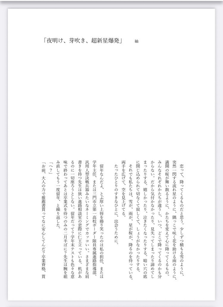 すきなひと ~Ninomiya squad Edition~【イラスト・小説】