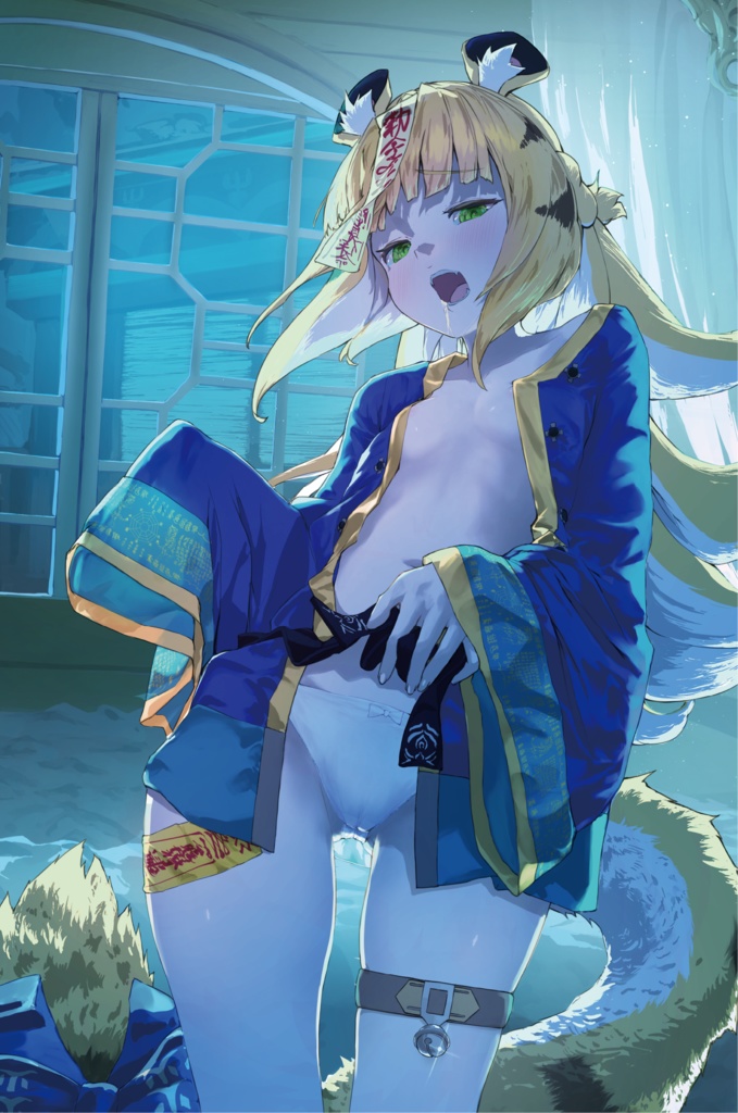 橘福福　キョンシー風衣装 B2タペストリー