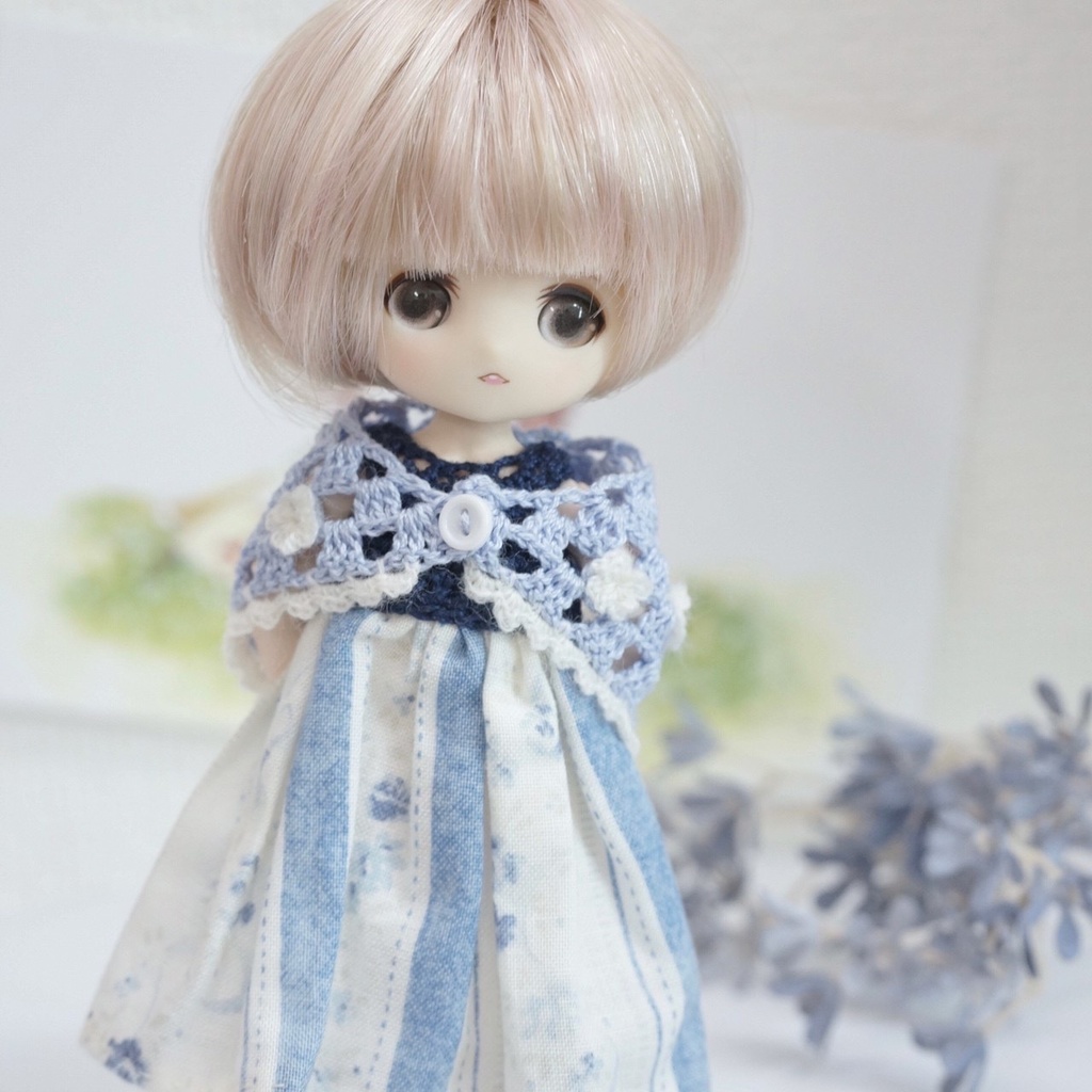 オビツ11小花三角ストール