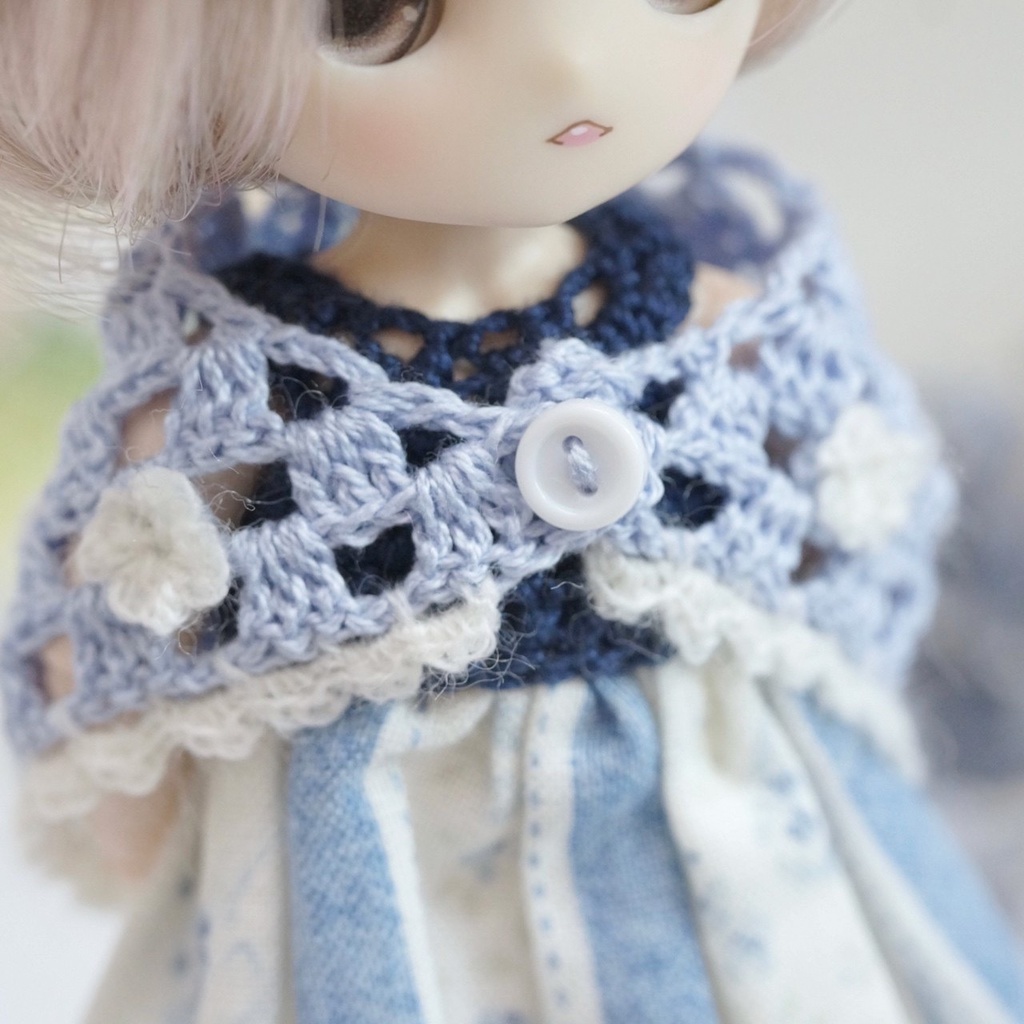 オビツ11小花三角ストール