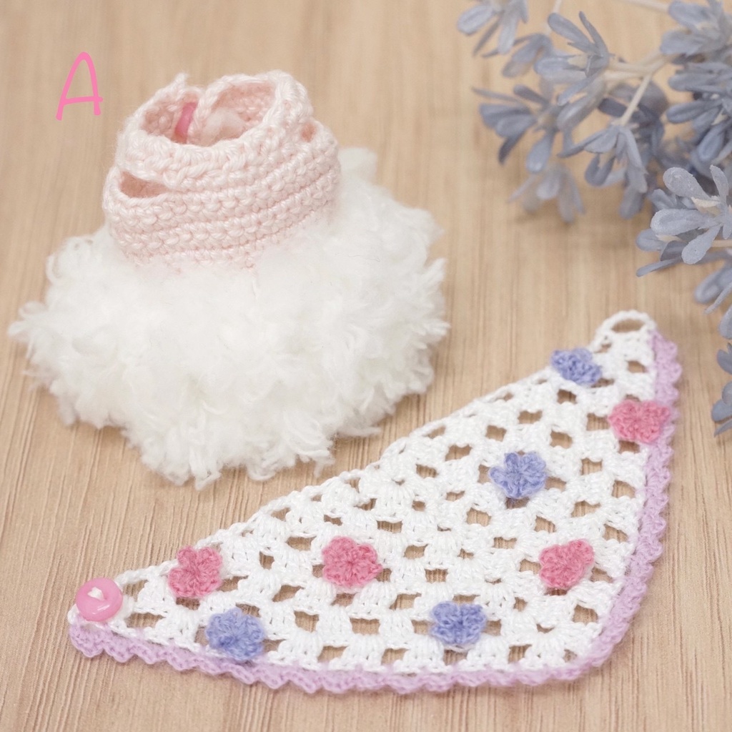 オビツ11フワフワワンピ&小花ストールセット