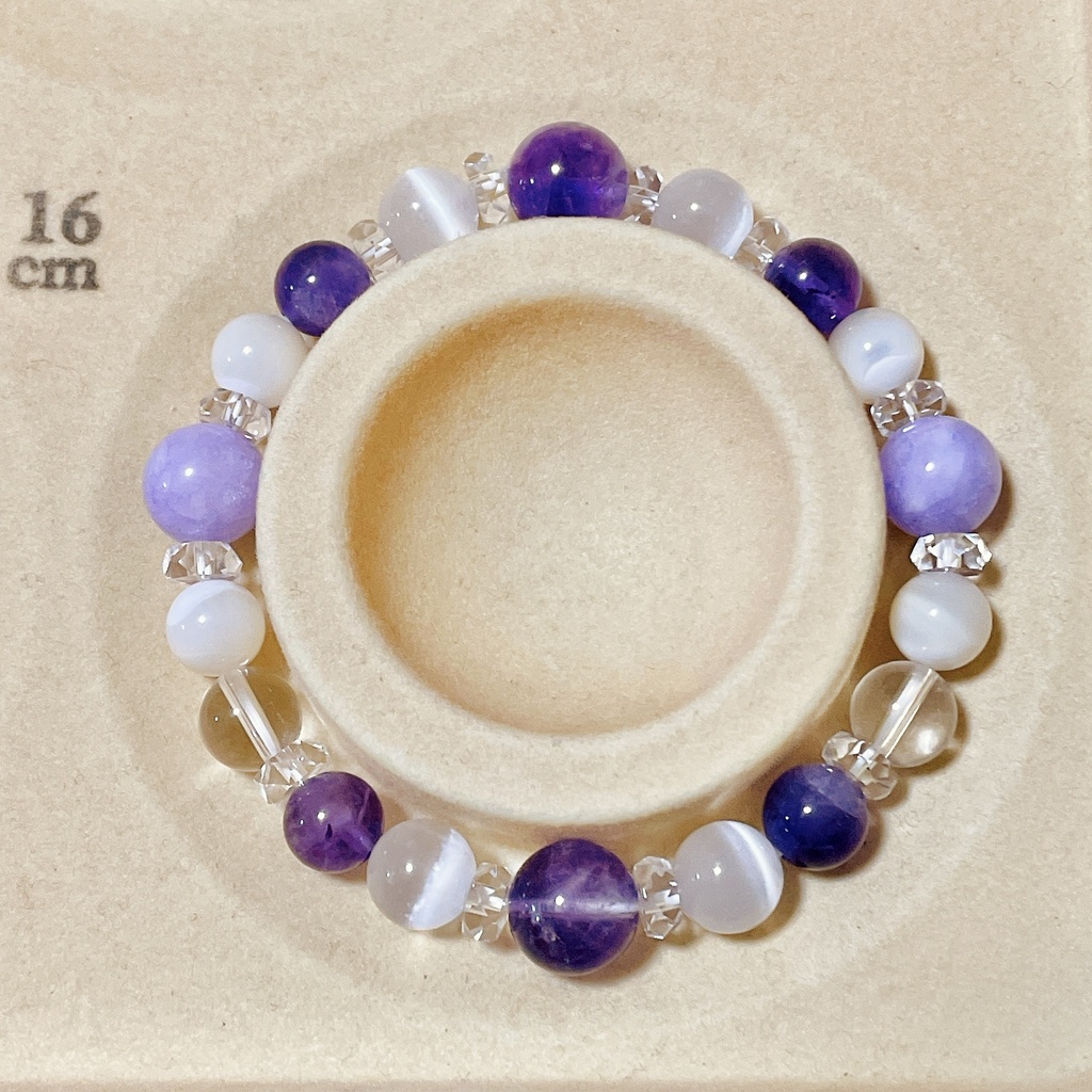 あきくん専用ページ☆19cm*森の癒しでリラックスブレスレット*16cm*アメジストと天使さまブレスレット*