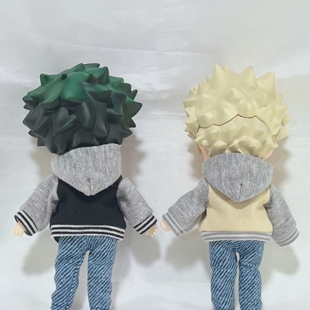 スタジャン+フード付きノースリーブ(グレー)