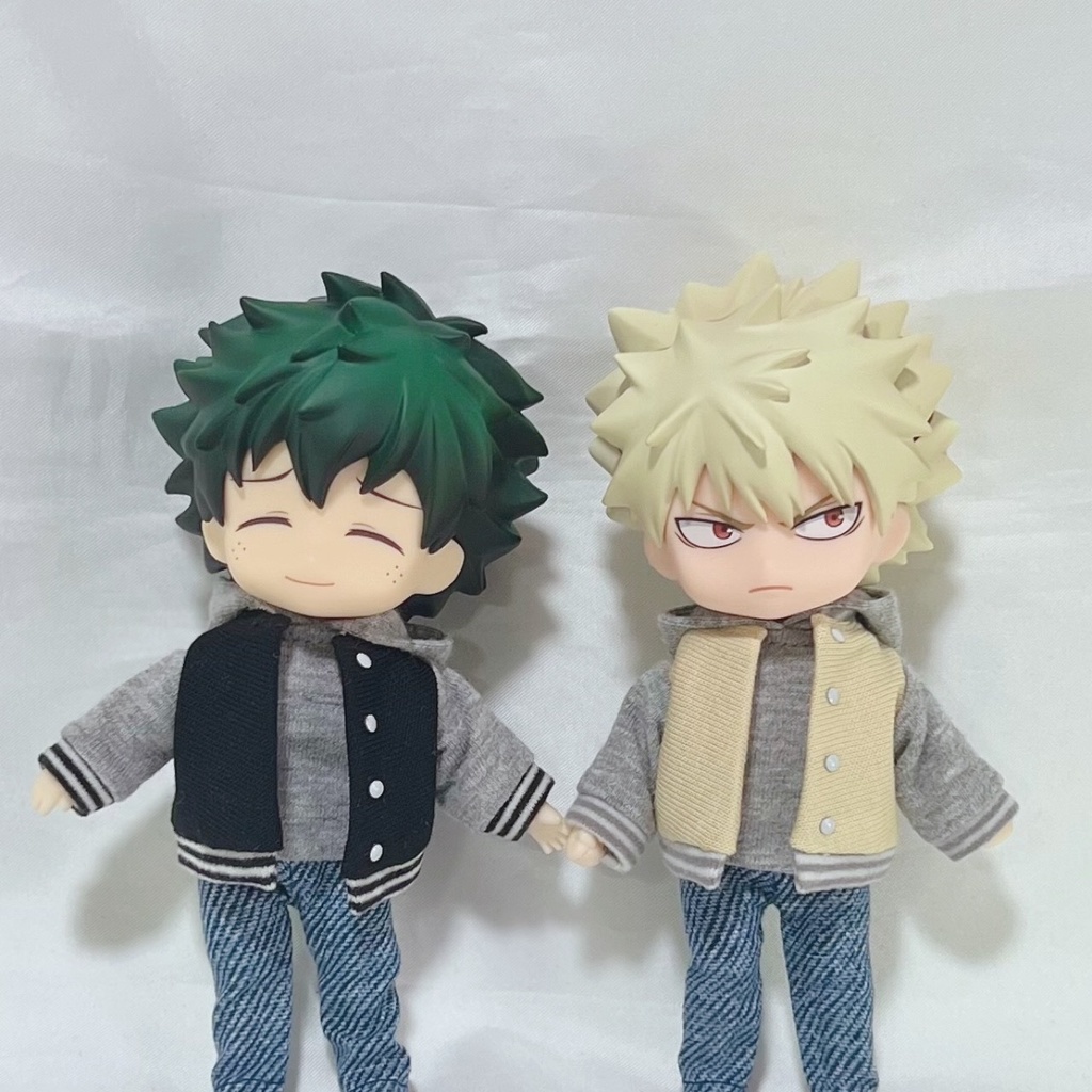 スタジャン+フード付きノースリーブ(グレー)