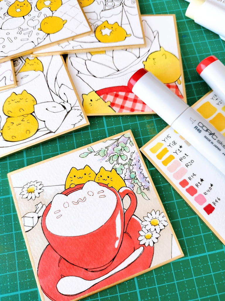 にゃんぷっぷー直筆色紙(ランダムお届け)