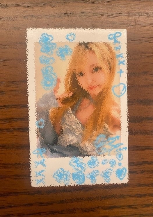 デニムワンピース　チェキ