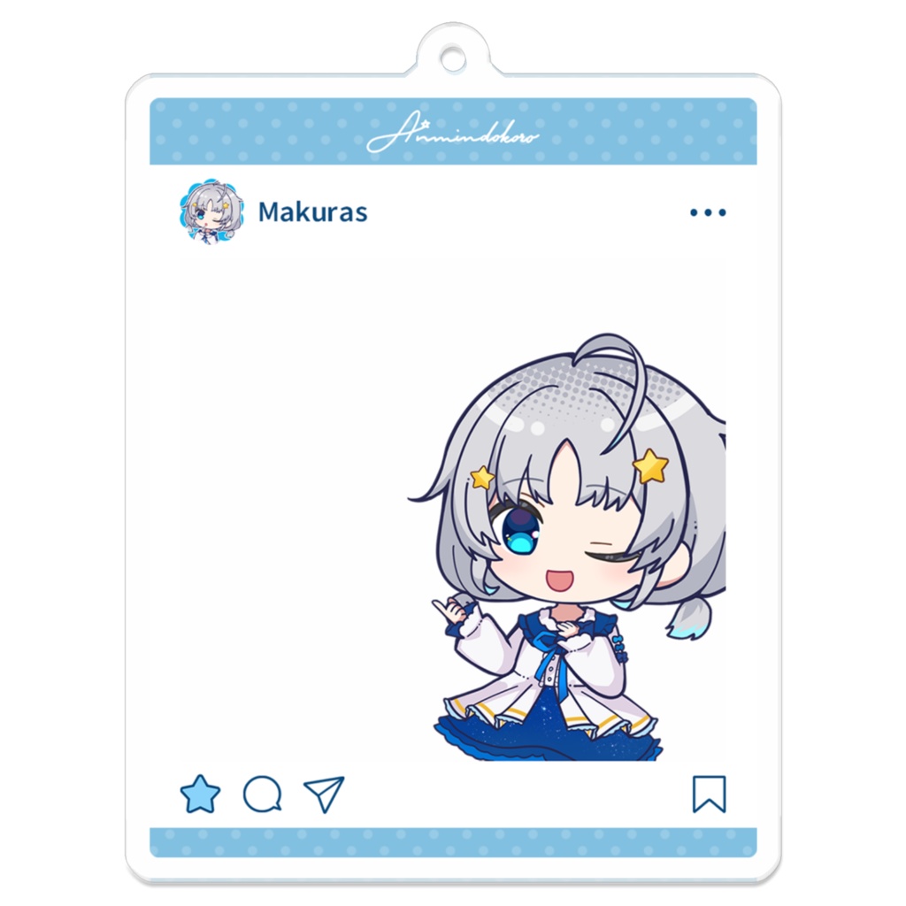 Makuras SNS風アクリルキーホルダー - いつもの姿