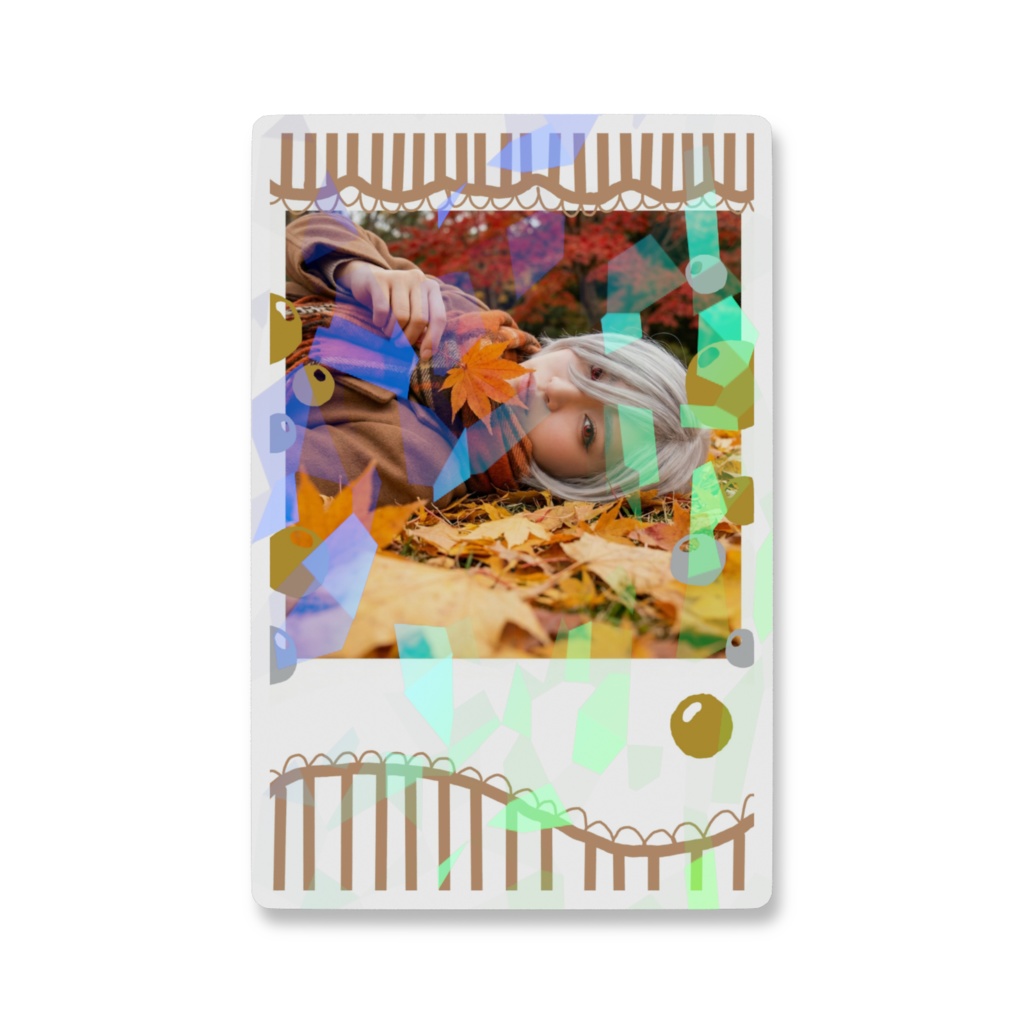 チェキ風山本玲コスプレ・紅葉