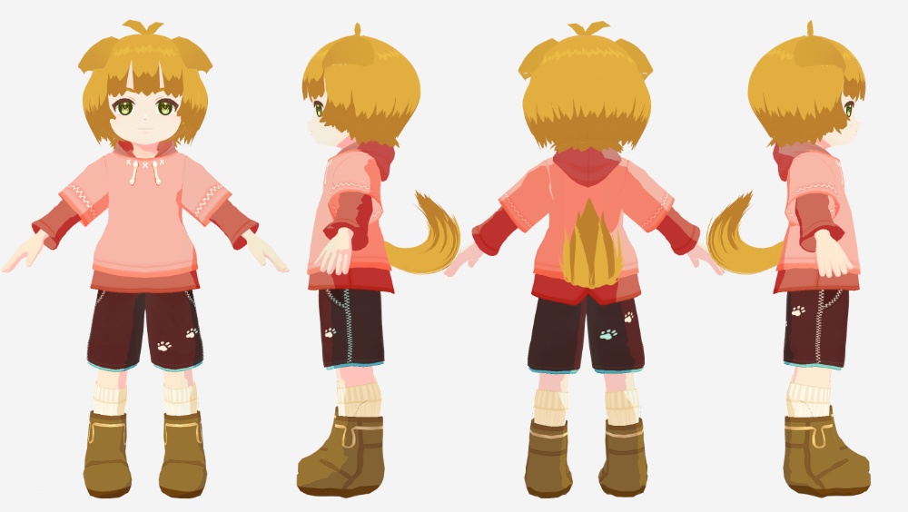 【VRoidモデル】イヌ耳さん