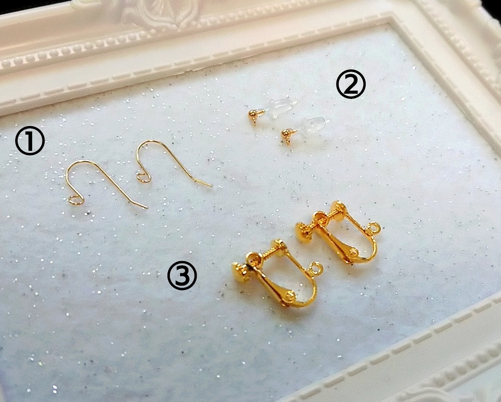 【オリジナル】巻玉ピアス/イヤリング チョコミント