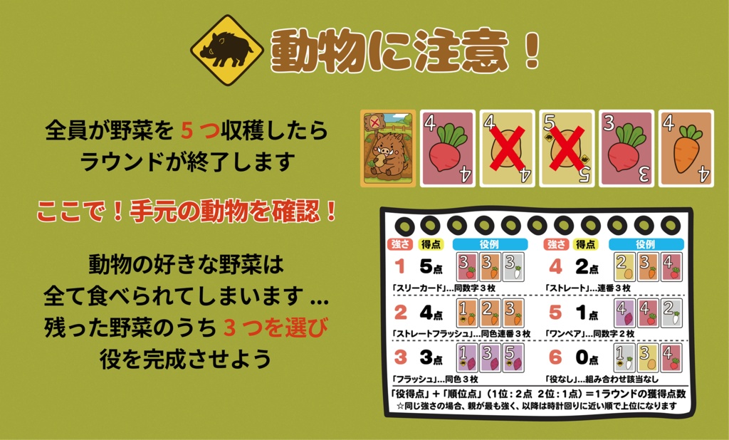 ベジタブルポーカー