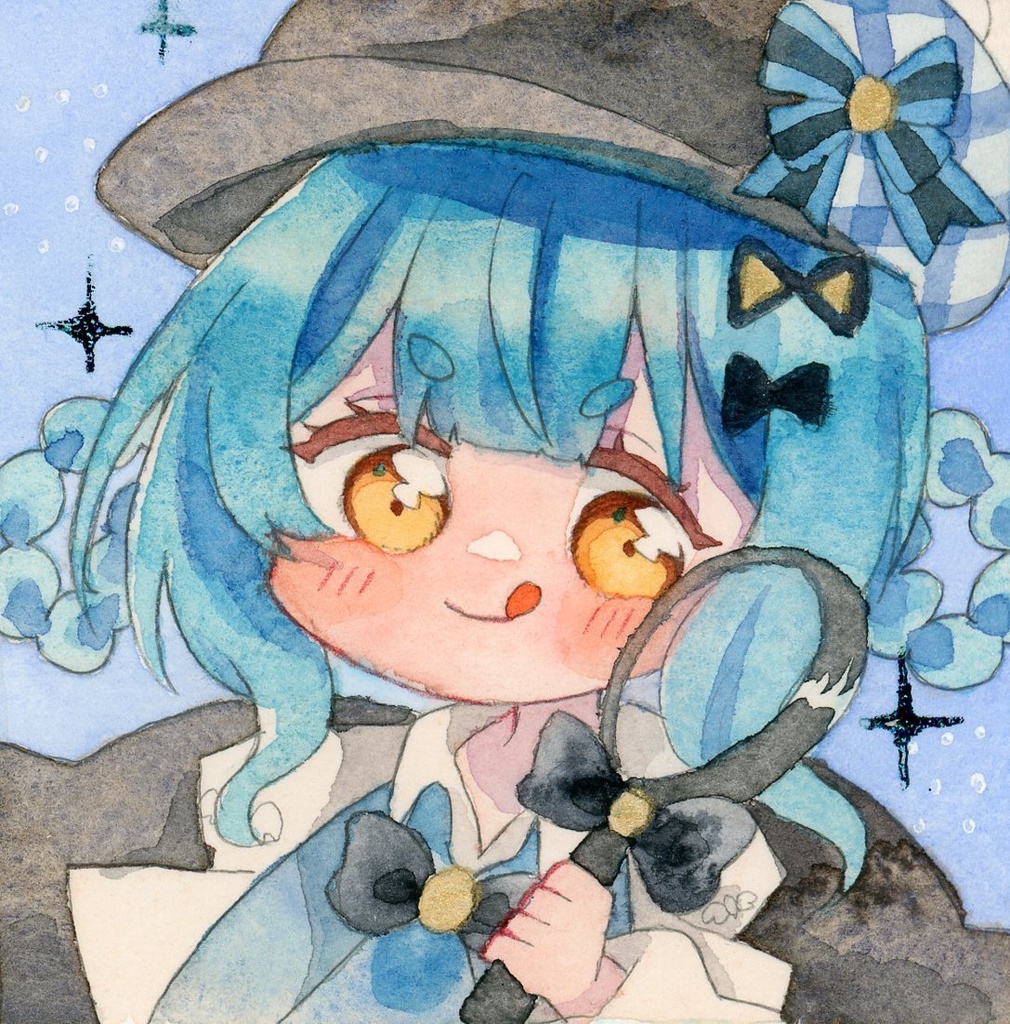 まのさば　シェリー　イラスト原画