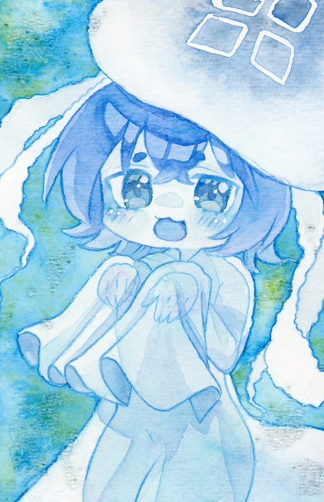 オリジナルキャラクター ポストカードサイズ原画