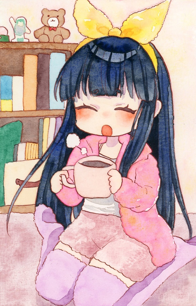 オリジナルキャラクター ポストカードサイズ原画