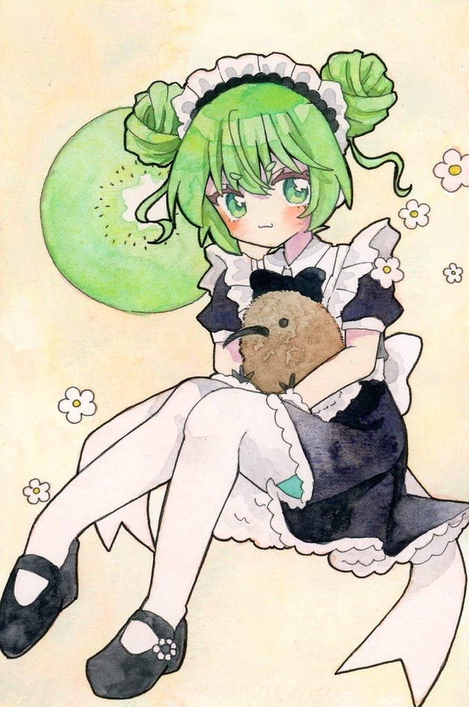 オリキャラ ポストカードサイズ原画