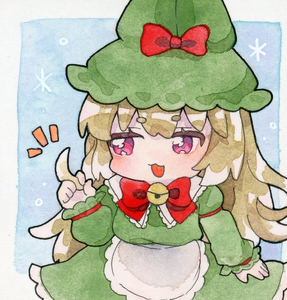 冬毛野ウサギちゃん　豆色紙