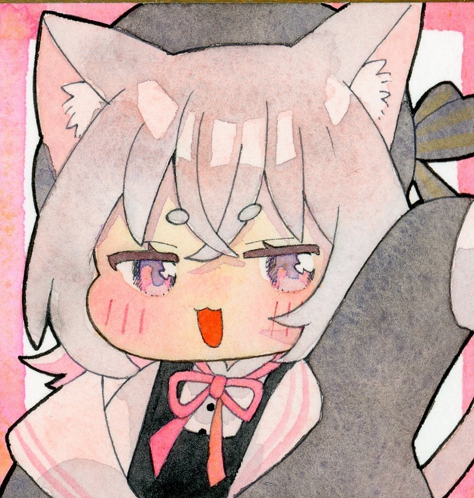 小夜の日　豆色紙