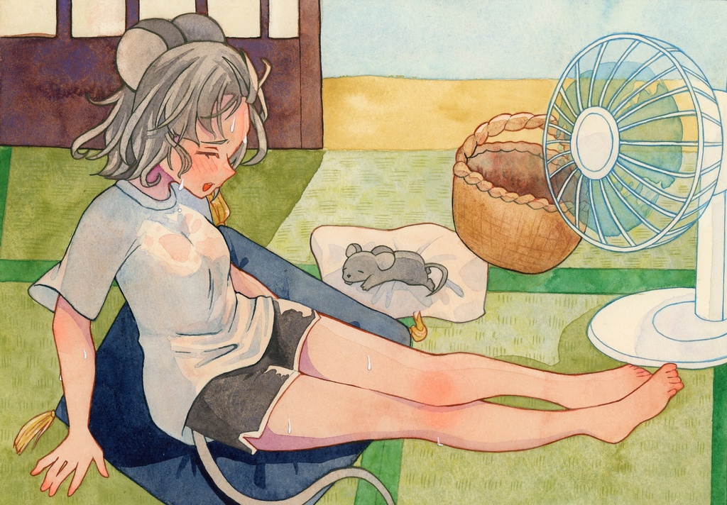 ナズーリン B5サイズイラスト原画