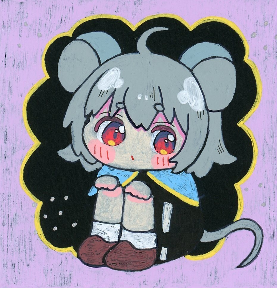 東方Project ナズーリン 原画色紙