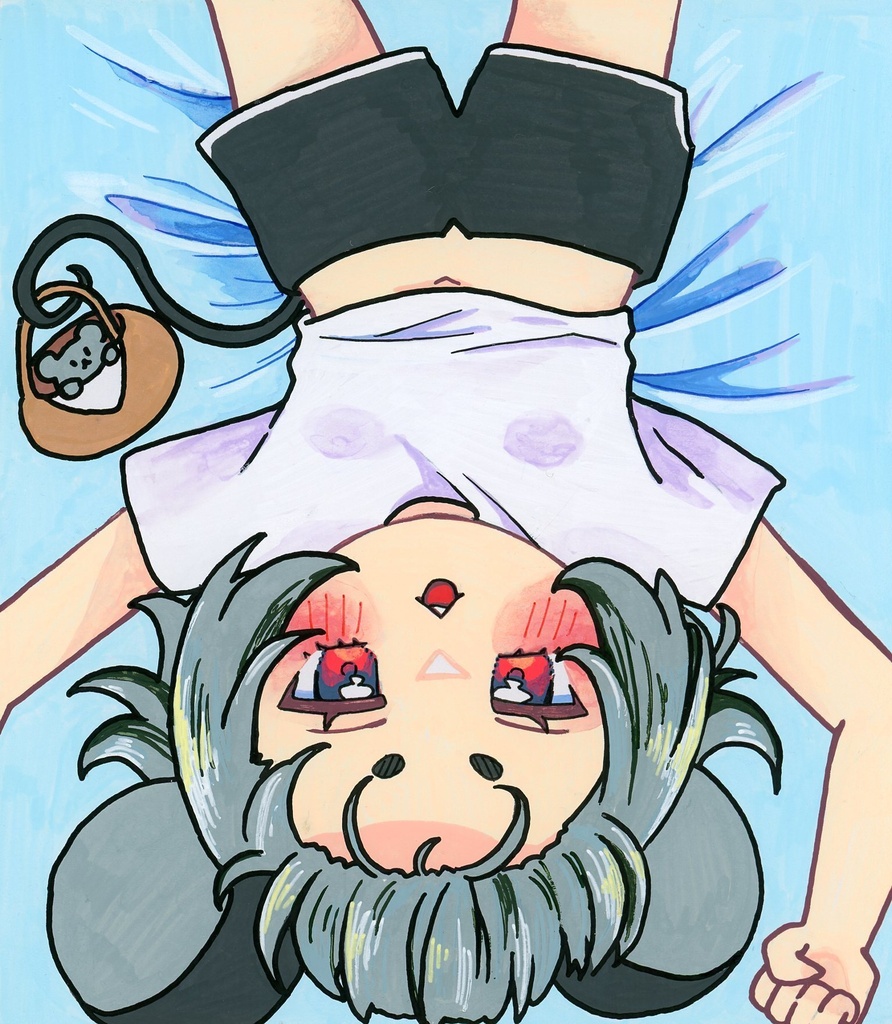 東方Project ナズーリン 原画色紙