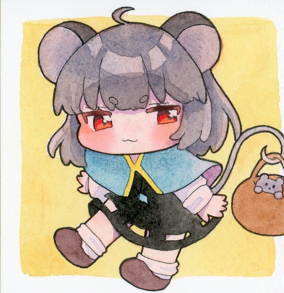 東方Project ナズーリン 原画色紙
