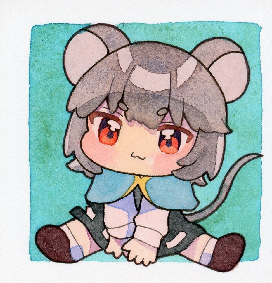 東方Project ナズーリン 原画色紙